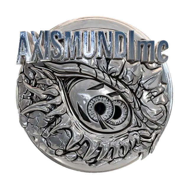 AXISMUNDImc logo - Monogram 3D model, vytvořený pomocí AI