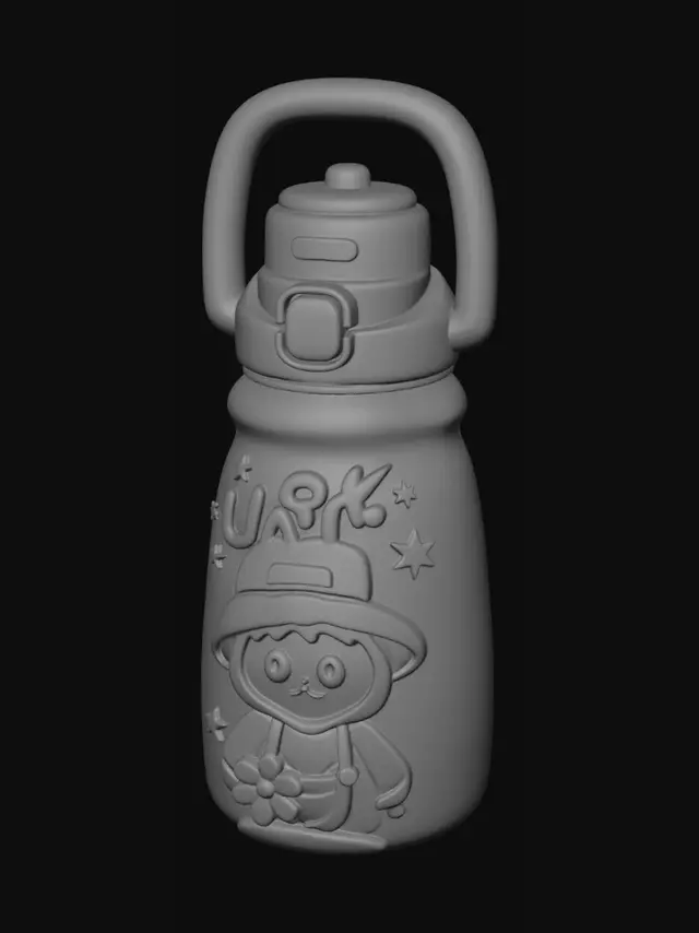 3D model for Sunny Panda Water Bottle