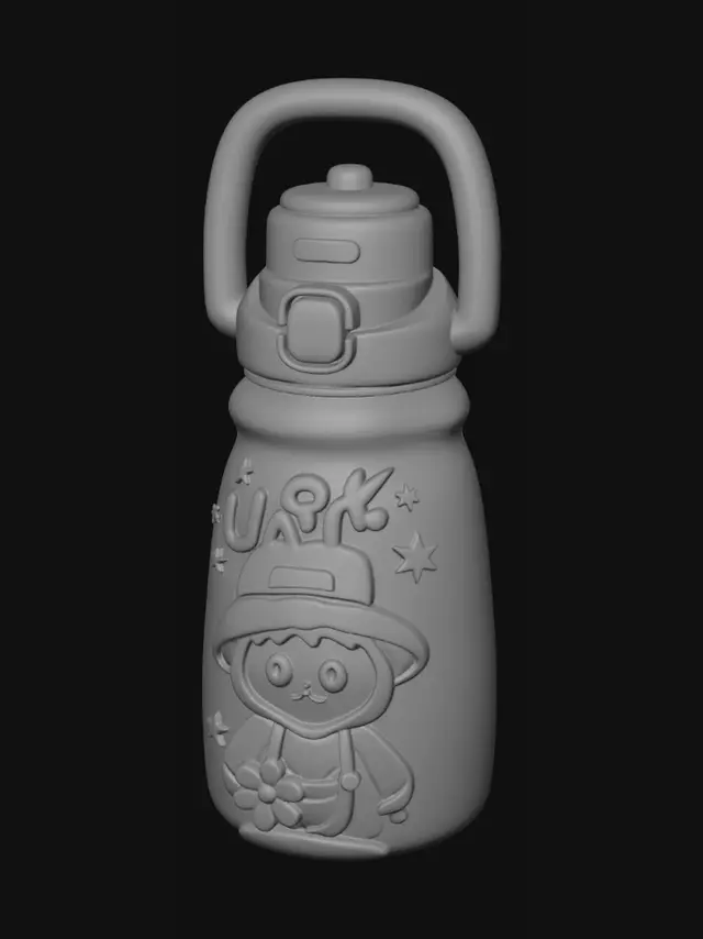 3D model for Sunny Panda Water Bottle
