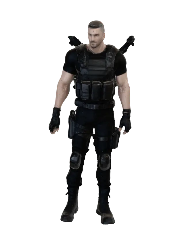 Midnight Operator - Spy 3D model, vytvořený pomocí AI