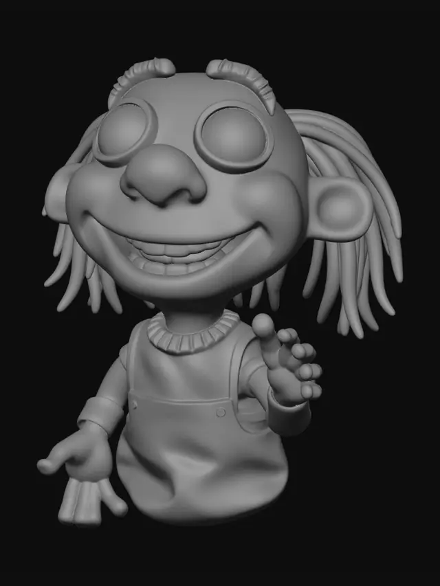 3D model for boneco de argila