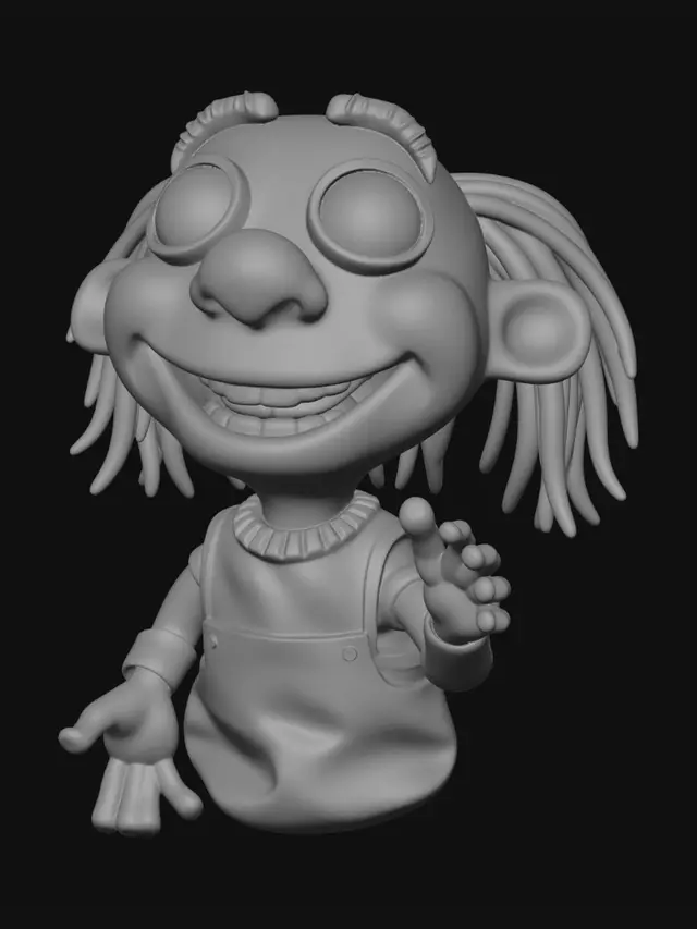 3D model for boneco de argila