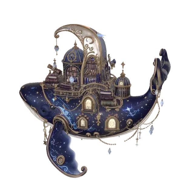 3D model for Celestial Library Whale