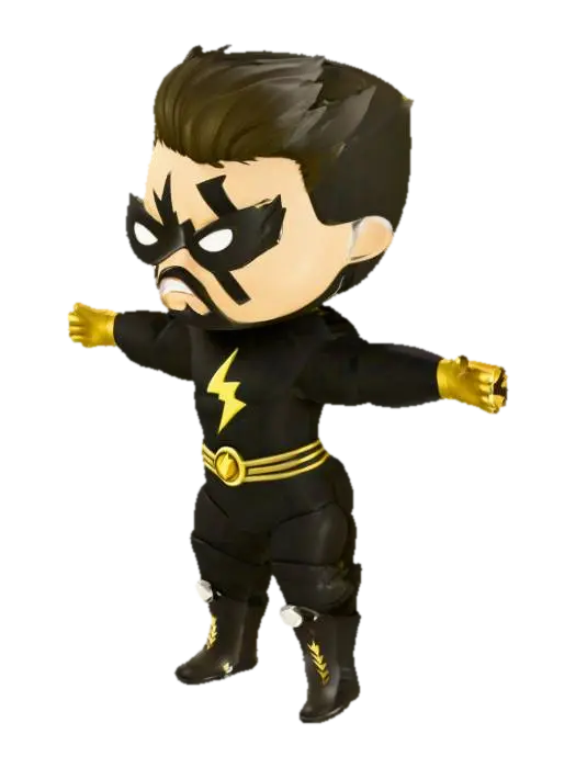 Bolt Guardian - Badguy 3D model, vytvořený pomocí AI