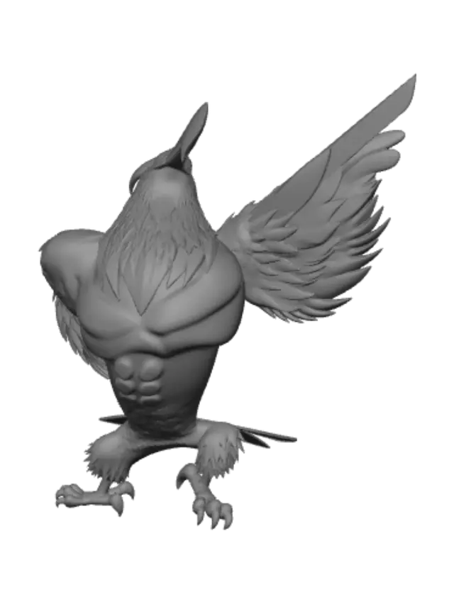 3D model for Crimson Ember Flamingo