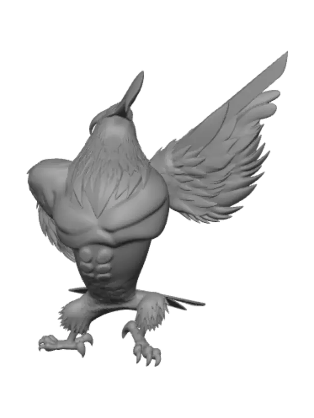 3D model for Crimson Ember Flamingo