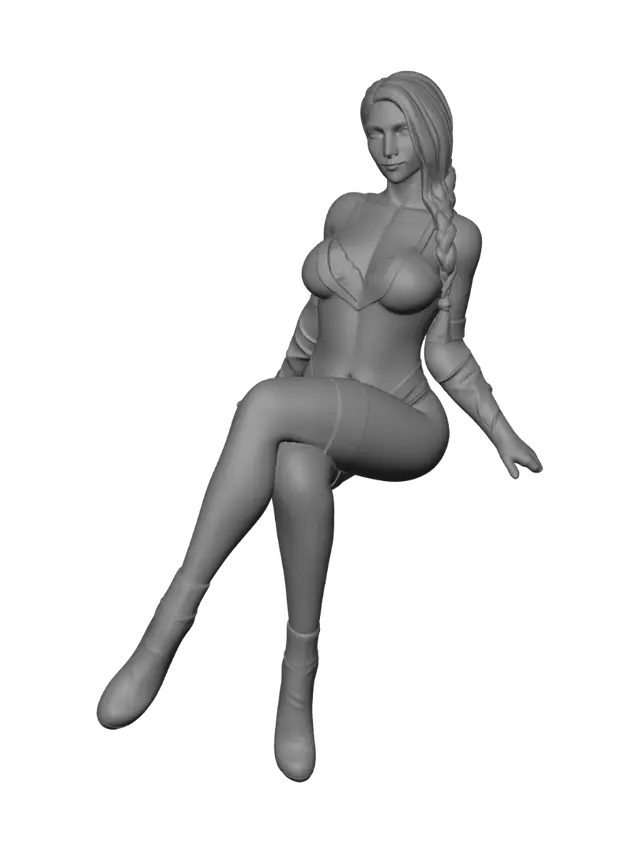 3D model for Winter Lace Portrait