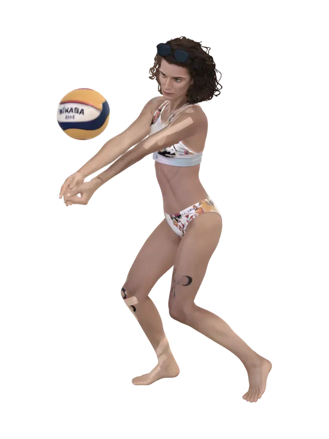 3D model for Sunset Spike on the Beach