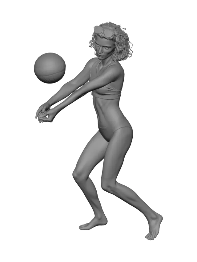 3D model for Sunset Spike on the Beach