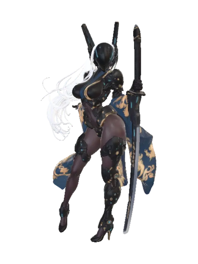 3D model for Neon Samurai Empress