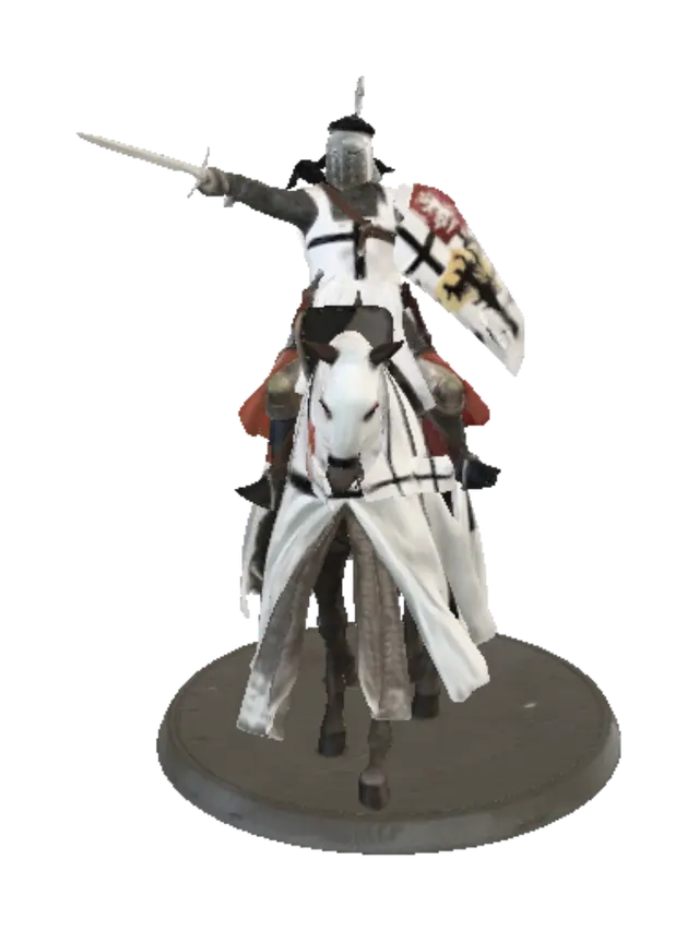 3D model for Crusader on a White Steed