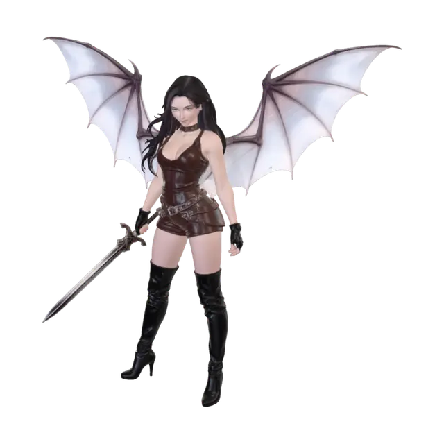 3D model for Moonlit Batwing Warrior