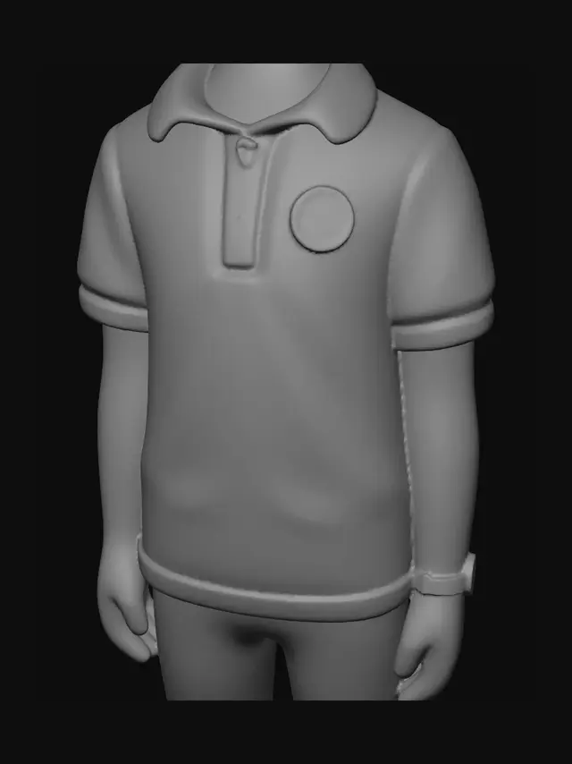 3D model for Cheerful Schoolboy