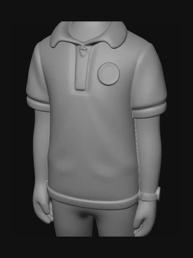 3D model for Cheerful Schoolboy