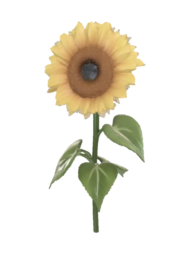 Sunflower - Stems 3D model, vytvořený pomocí AI