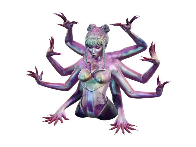 3D model for Prismatic Goddess of Many Arms
