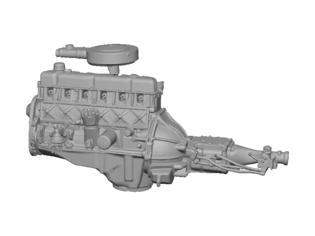3D model for Engine on a pallet