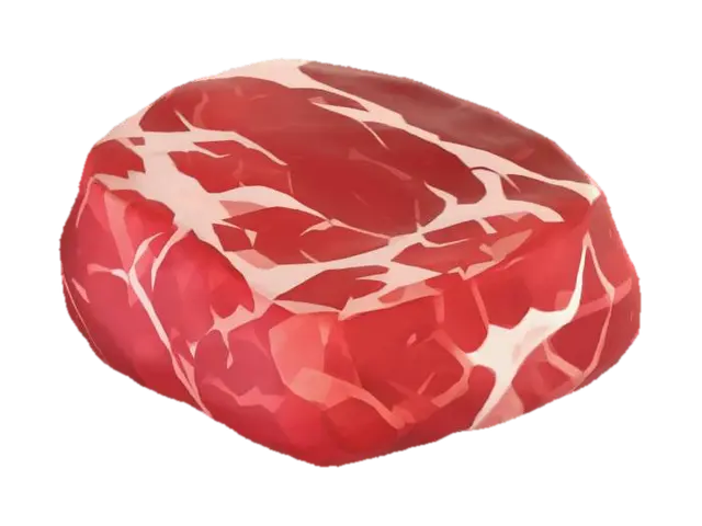 raw meat - Carnivore 3D model, vytvořený pomocí AI