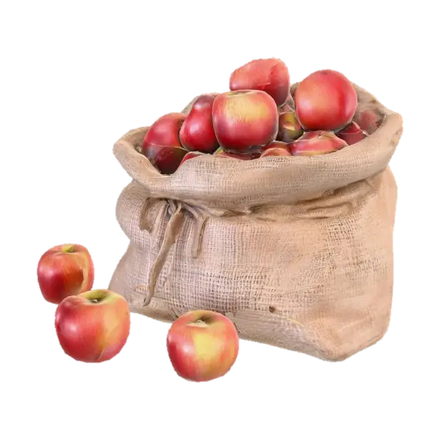 Bag of Apples - Fruit 3D model, vytvořený pomocí AI