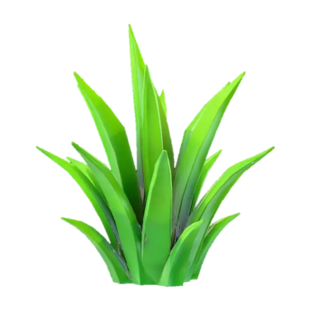 Grass Geometry 3D model, vytvořený pomocí AI