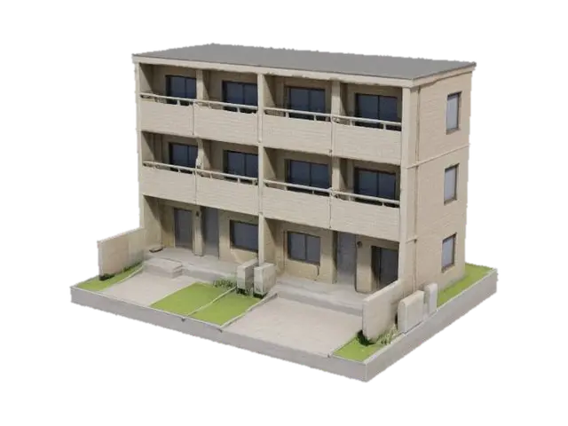 Modern Miniature Apartment Model - Contemporary 的 AI 生成 3D 模型