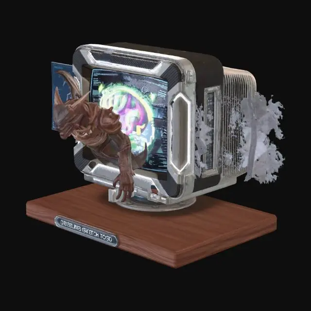 3D model for Dragon in the 3D Printing Pipeline