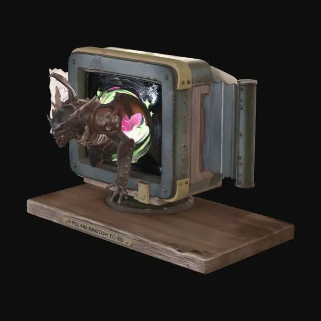 3D model for Sketch to 3D Dragon Breakout