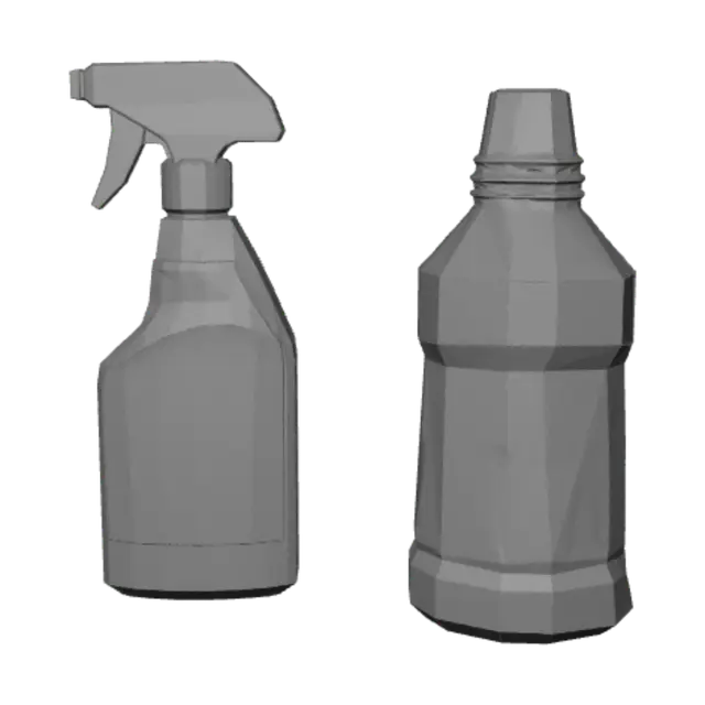 3D model for Cleanex and Sparkle
