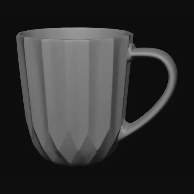 3D model for Pink Faceted Mug