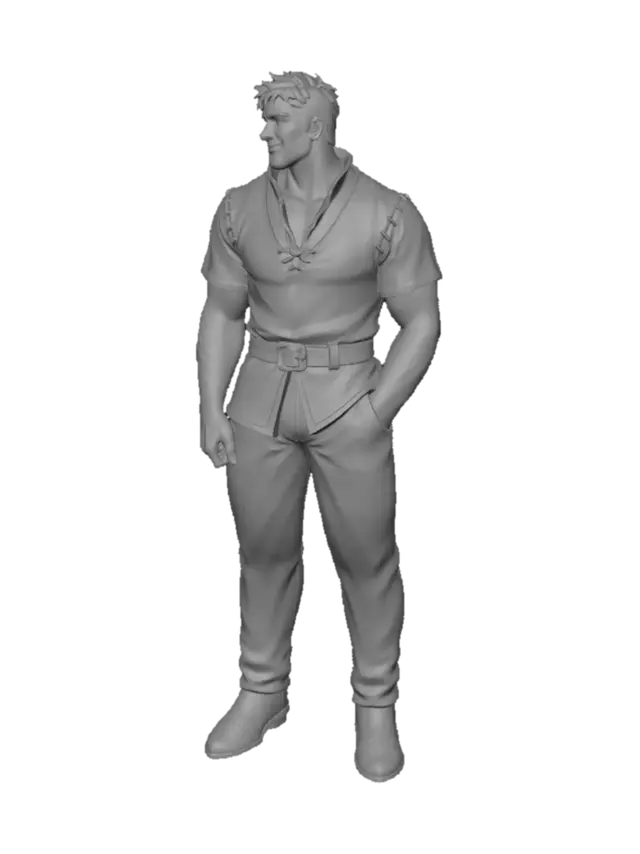 3D model for Green-vested Hero