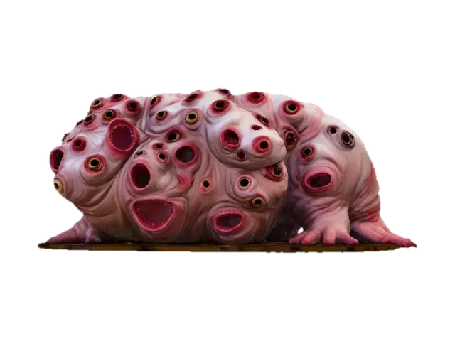 Collective Nightmare - The Personification of Chaotic Horror - Rofl 3D model, vytvořený pomocí AI