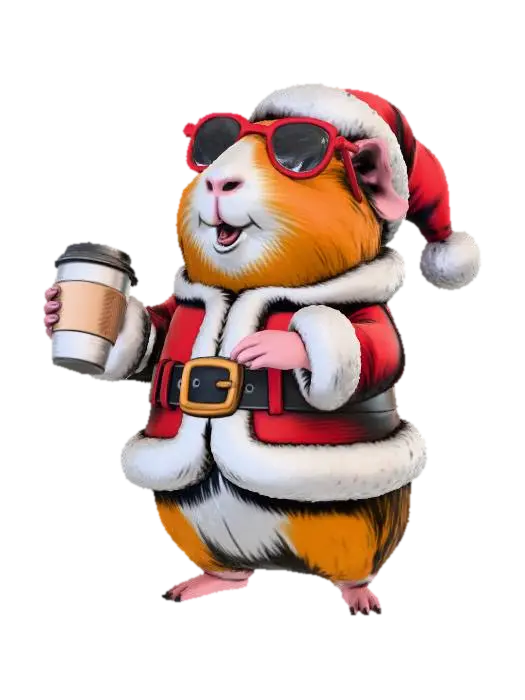 Santa Paws - Rofl 3D model, vytvořený pomocí AI