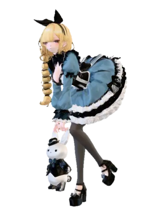 Alice - The Girl Who Isn't Afraid of Rabbits - Because They Are Her Servants - Rofl 3D model, vytvořený pomocí AI