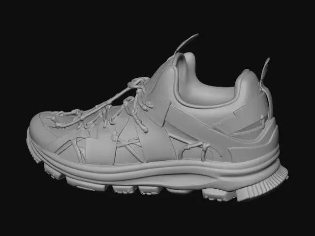 3D model for Armani Exchange Cream Sneaker