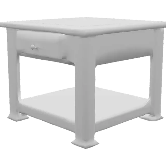 3D model for 80'S DISTOPIAN , A BATTERED DECAYING ENDTABLE