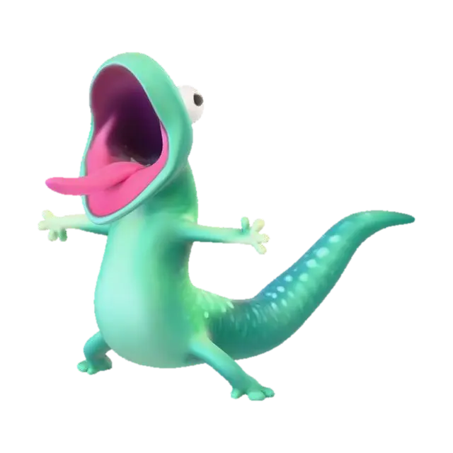 Modello 3D Tom Lizard - 3dprint, generato dall’IA