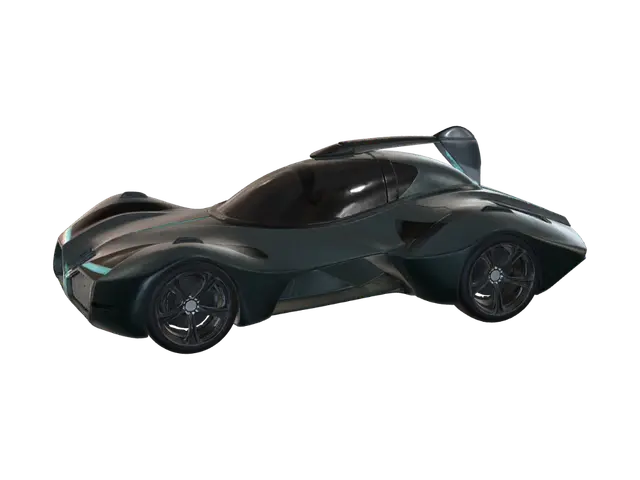 3D model for создай летающий детализированный автомобиль