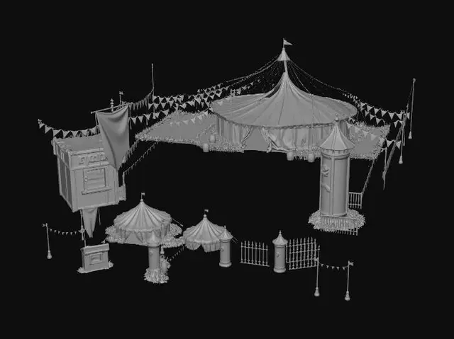 3D model for Desolate Midnight Circus