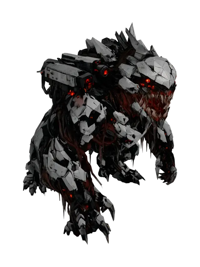 GORILLA MUTANT - Ravager 3D model, vytvořený pomocí AI