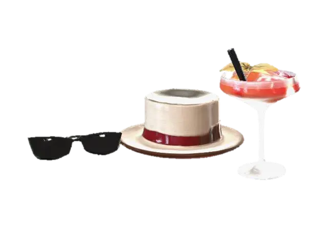Nightcap and Fedora - Persona 3D model, vytvořený pomocí AI