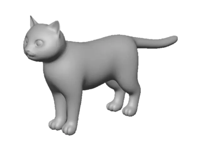 3D model for Basic Animal Pack_cat_Munchkin