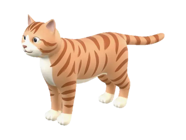 3D model for Basic Animal Pack_cat_Munchkin
