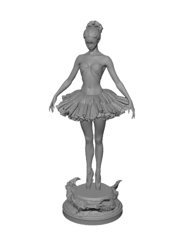 3D model for Marble Ballerina on Pointe
