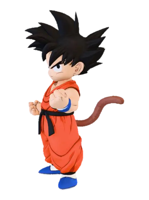Son Goku - Super 3D model, vytvořený pomocí AI