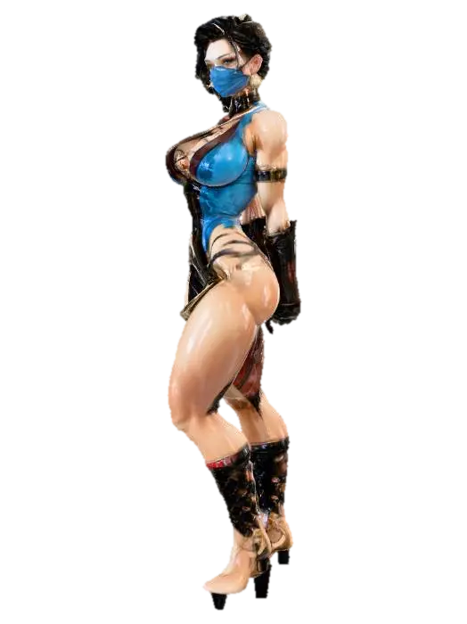 Moonlit Warrior - Moonlight 3D model, vytvořený pomocí AI