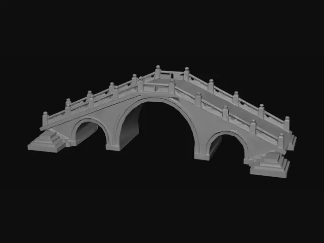 3D model for Three-Arched Stone Bridge