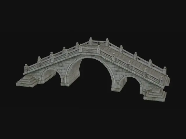 3D model for Three-Arched Stone Bridge