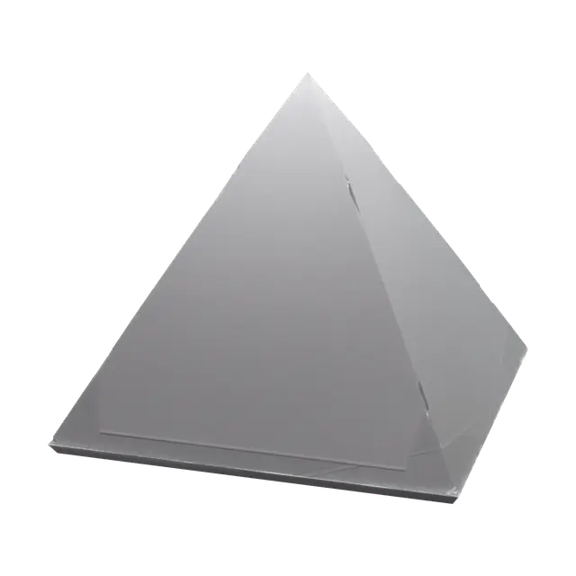 Stylized Pentagonal Pyramid - Shape 3D model, vytvořený pomocí AI