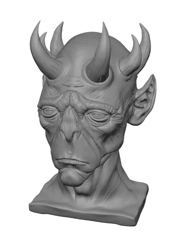 3D model for Horned Mask
