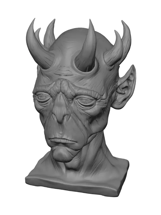 3D model for Horned Mask